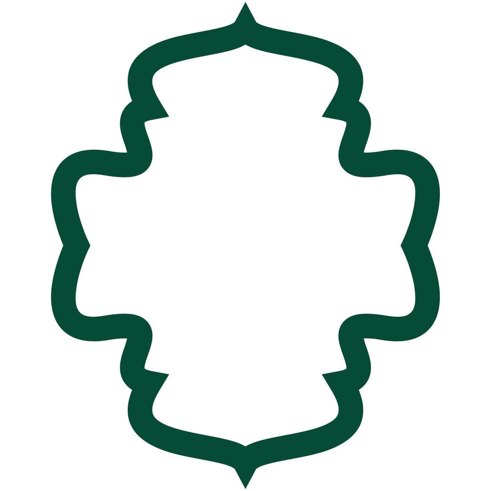 Islamic border elements vector