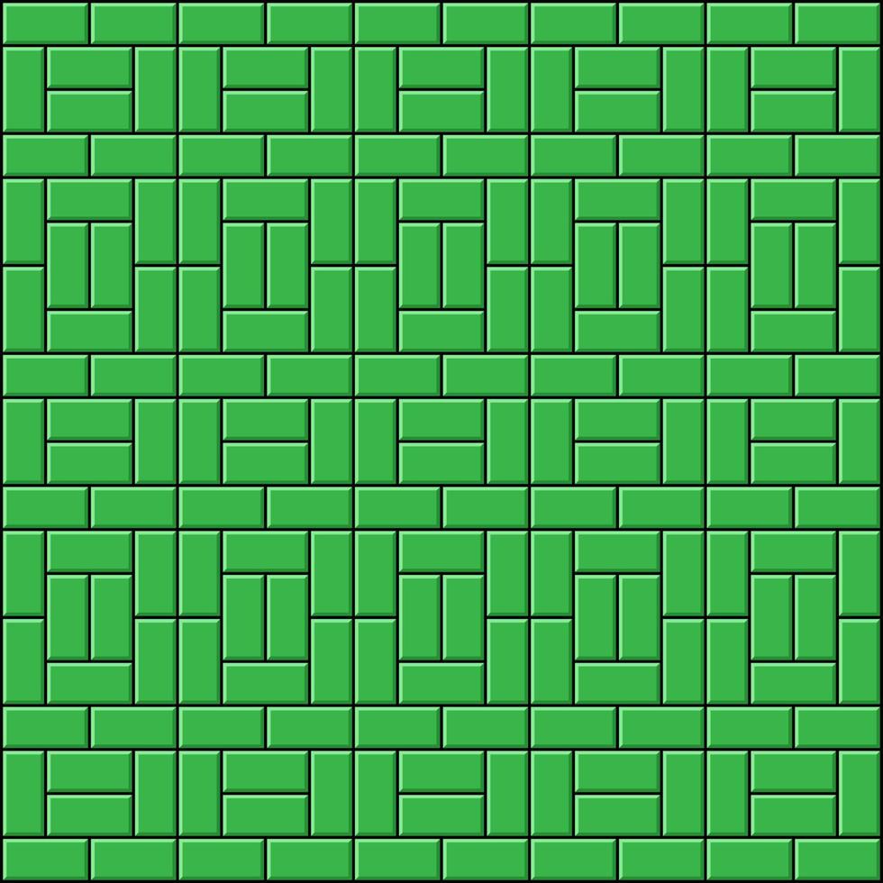 Brick double boxed basketweave style vector design background