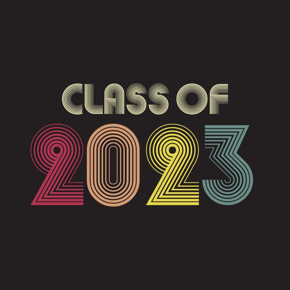 clase de 2021. ilustración de vector de letras de estilo vintage. plantilla para diseño de graduación, fiesta, graduado de secundaria o universidad, anuario. vector de diseño de camiseta 3