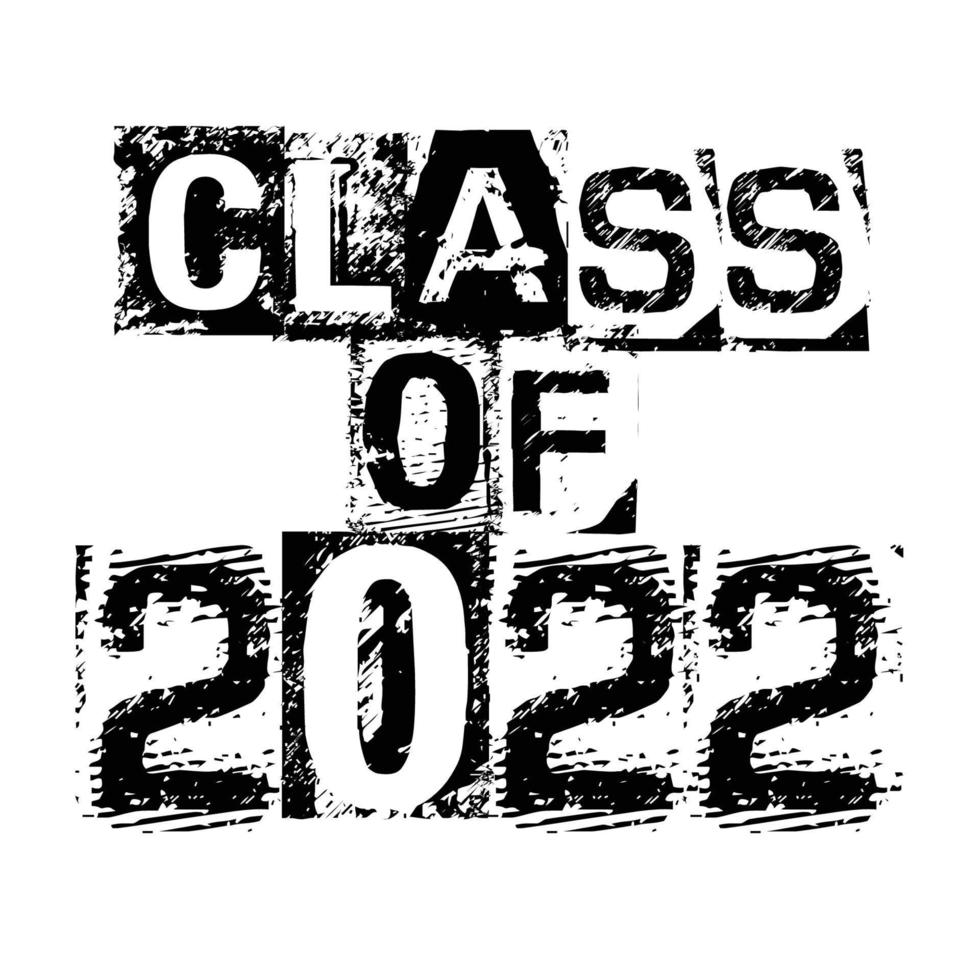 clase senior de 2022 vector, diseño de camiseta vector