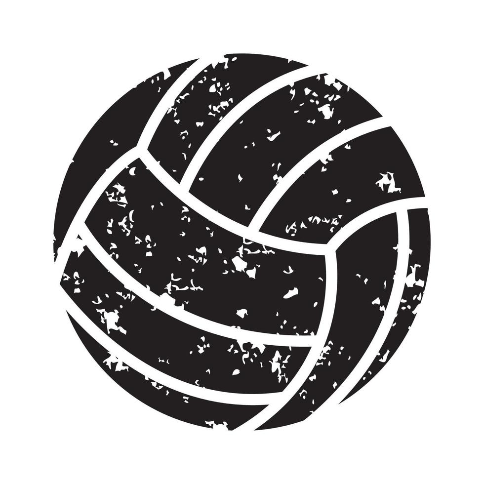 Volleyball grunge vector, silhouette of Volleyball vector