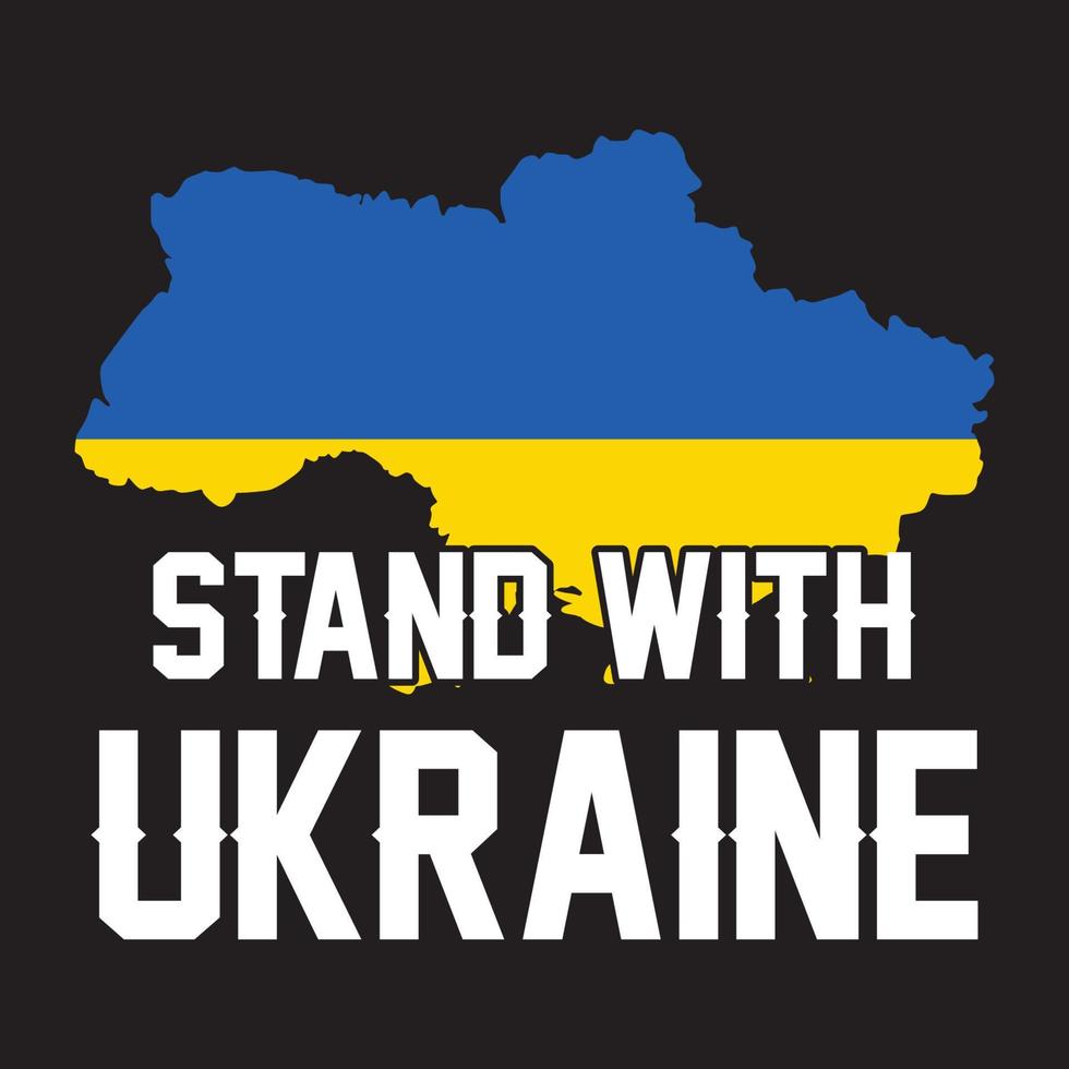 Stand With Ukraine design vector