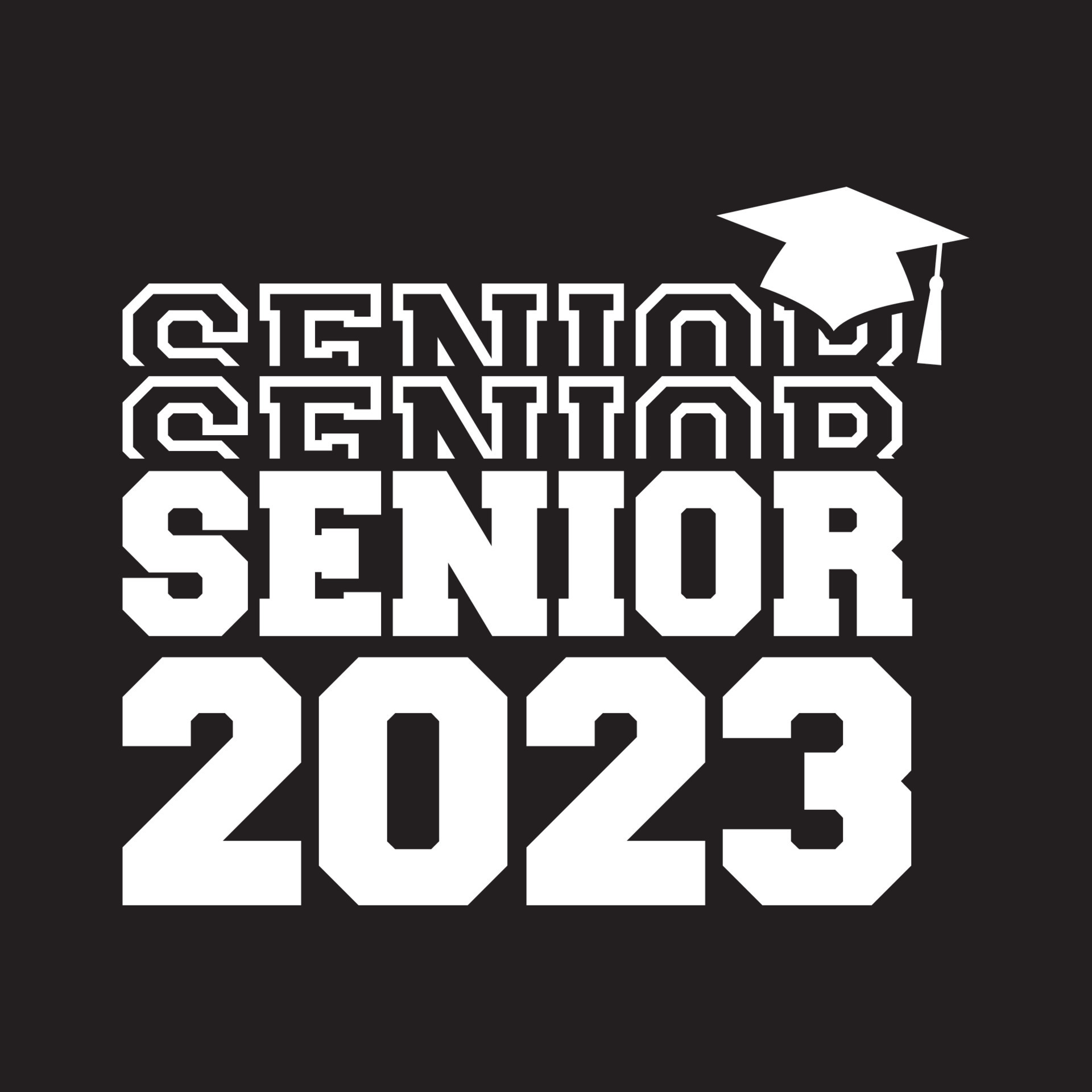 Senior Class Of 2023 Vector T Shirt Design 7331521 Vector Art At Vecteezy