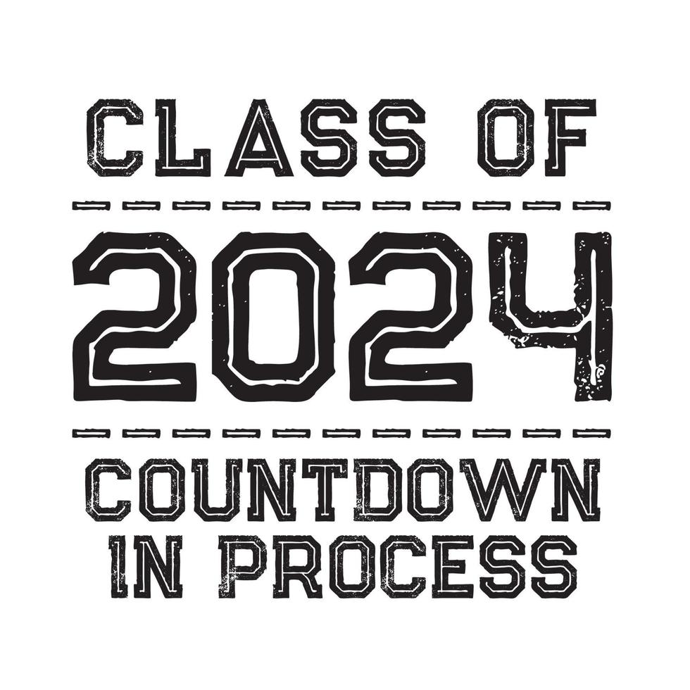 Senior Class Of 2024 Vector, T shirt Design vector