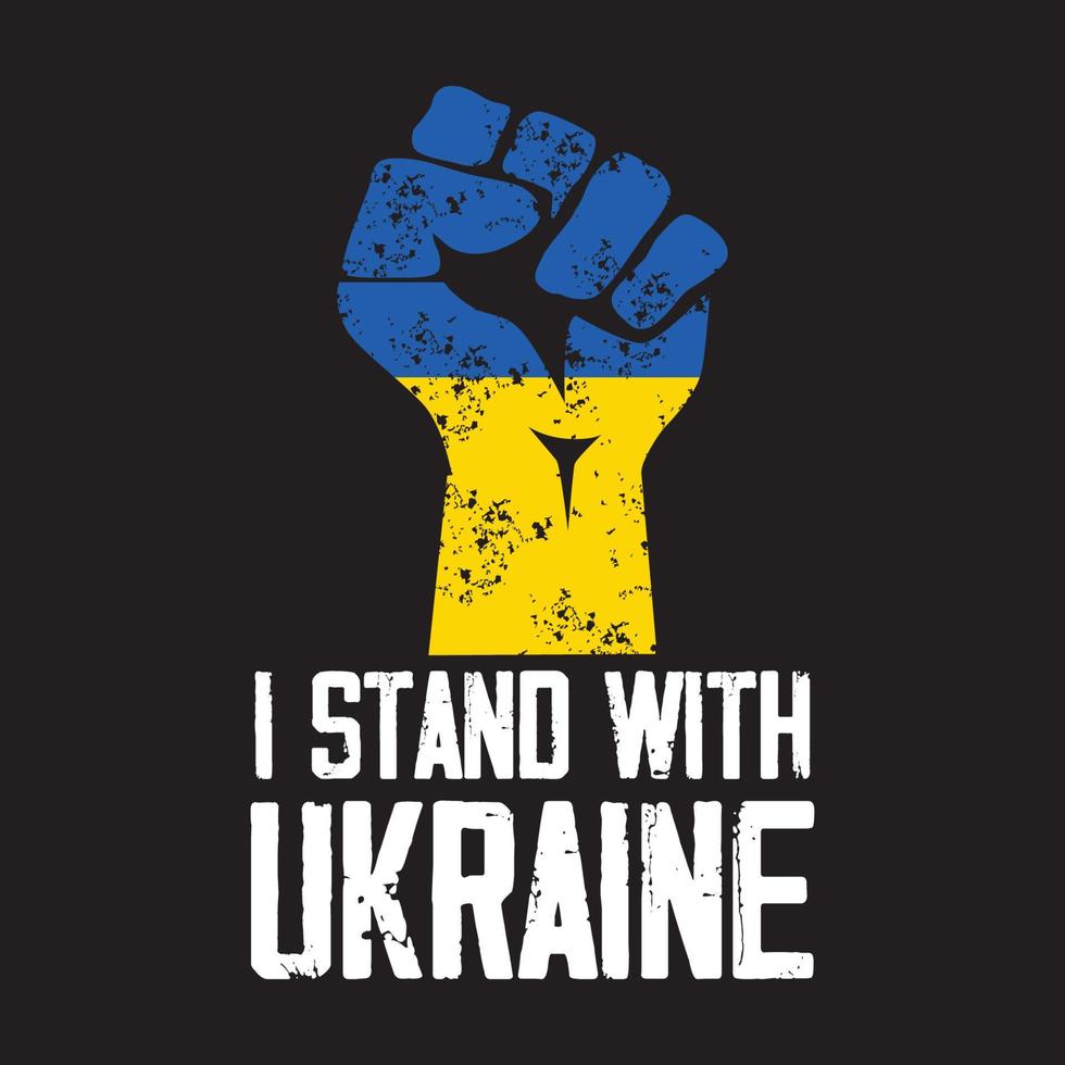 Stand With Ukraine design vector