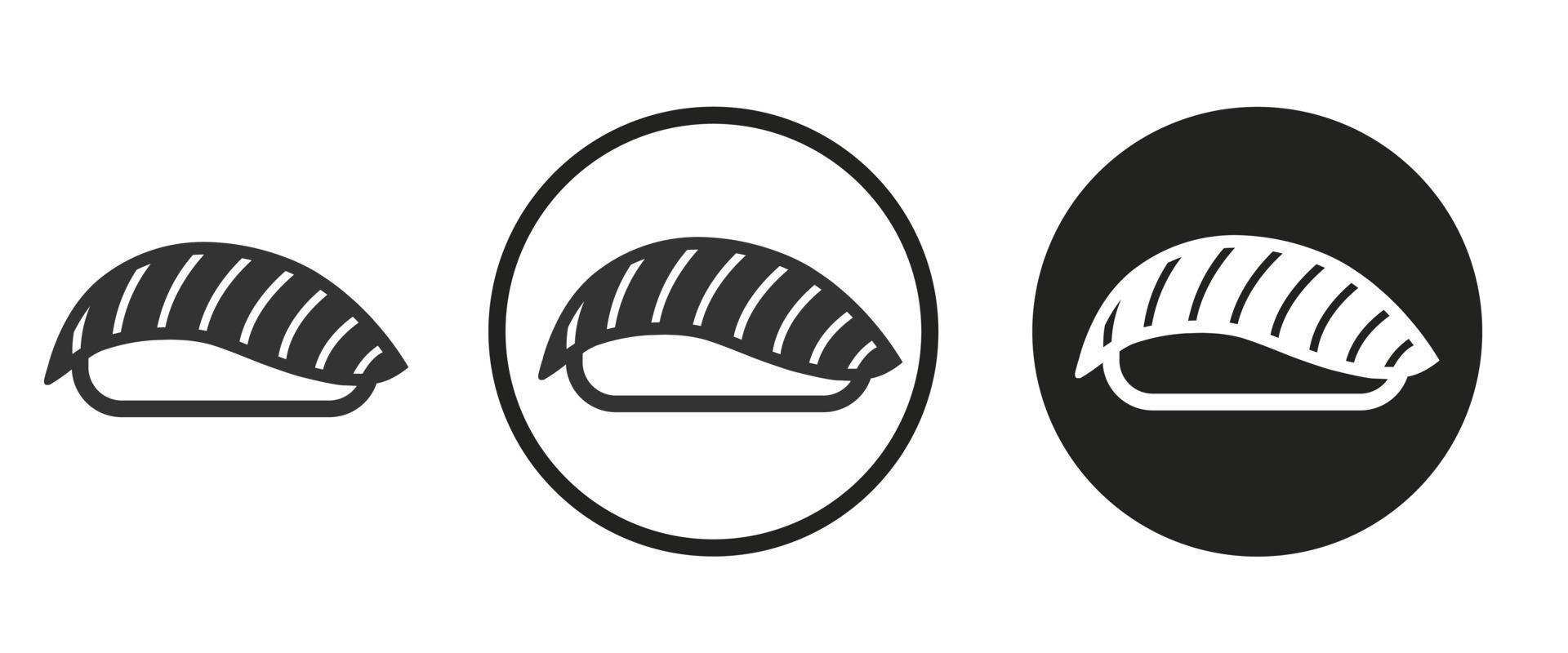 icono de sushi. conjunto de iconos web. colección de iconos. ilustración vectorial sencilla. vector