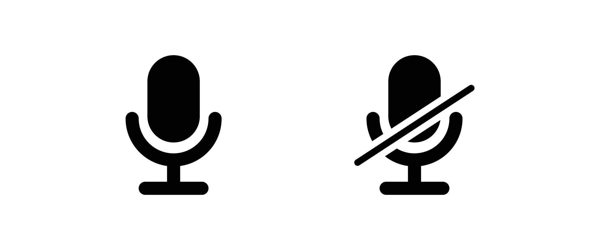 microphone icon . web icon set . icons collection. Simple vector illustration.