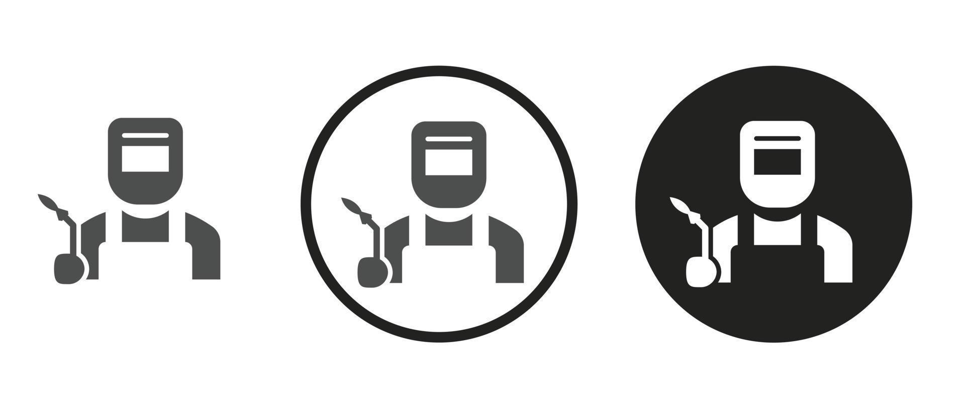 Welder icon . web icon set . icons collection. Simple vector illustration.