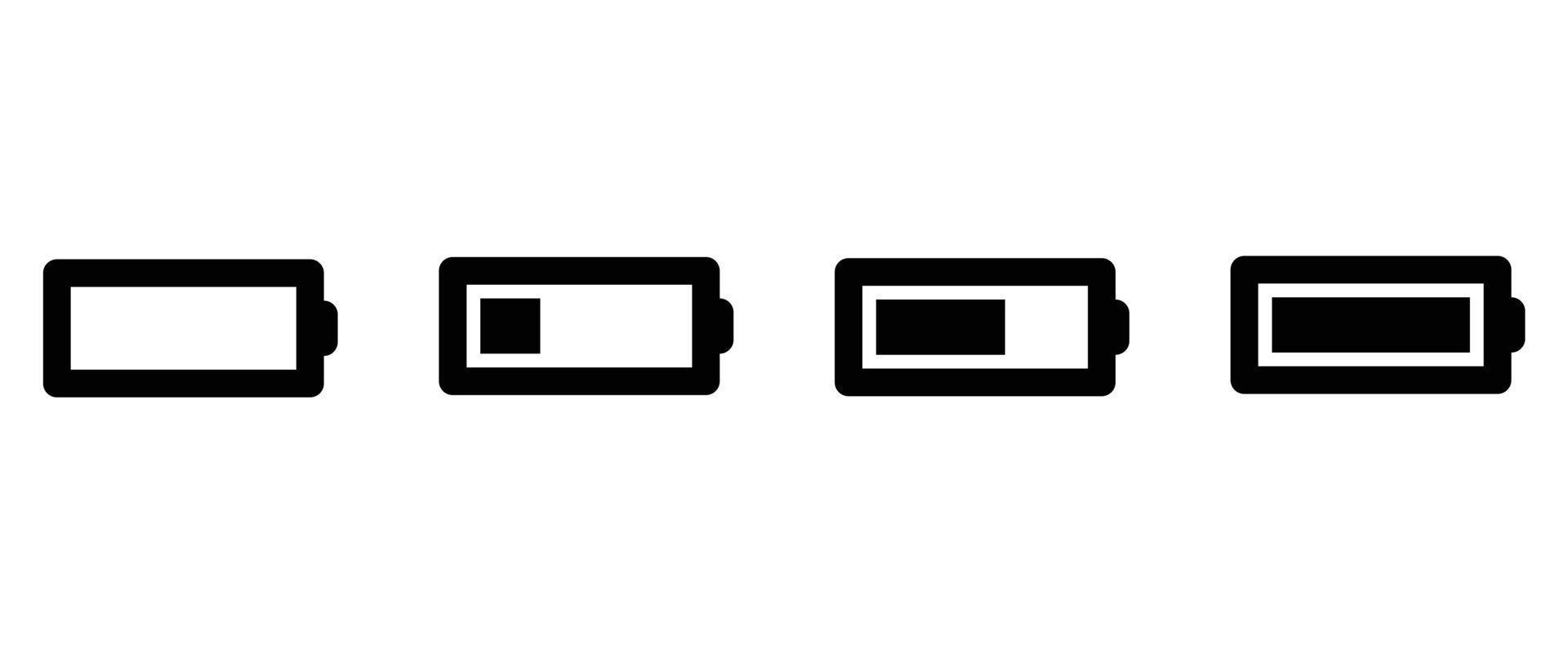 battery icon . web icon set . icons collection. Simple vector illustration.