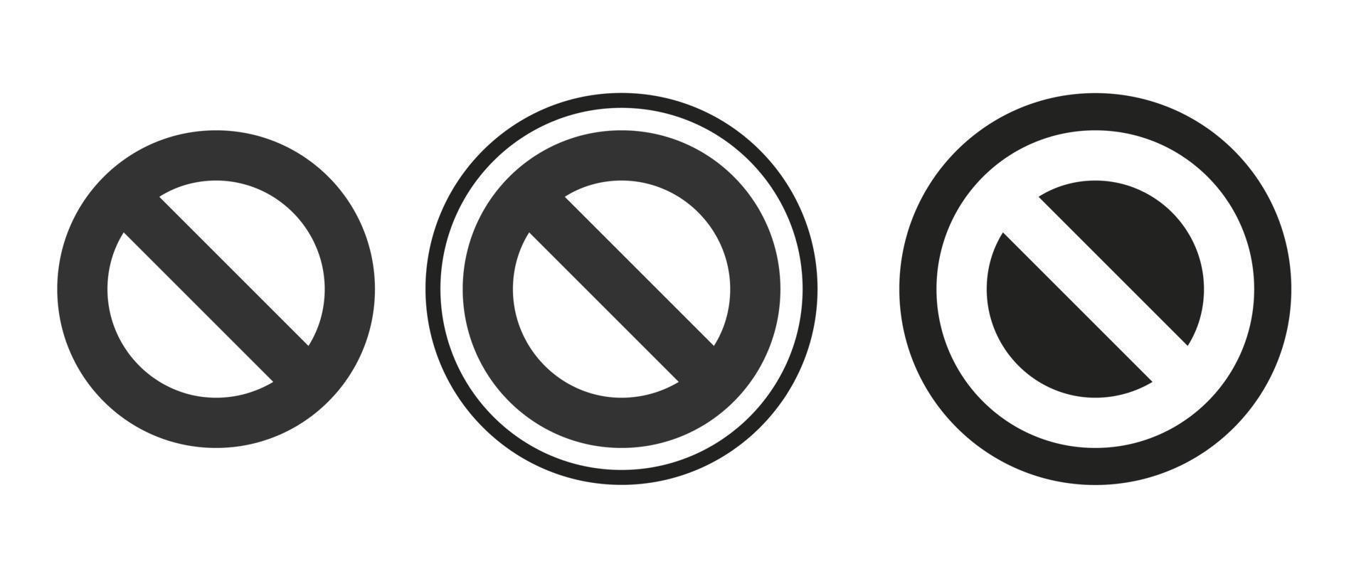 no paking icon . web icon set . icons collection. Simple vector illustration.