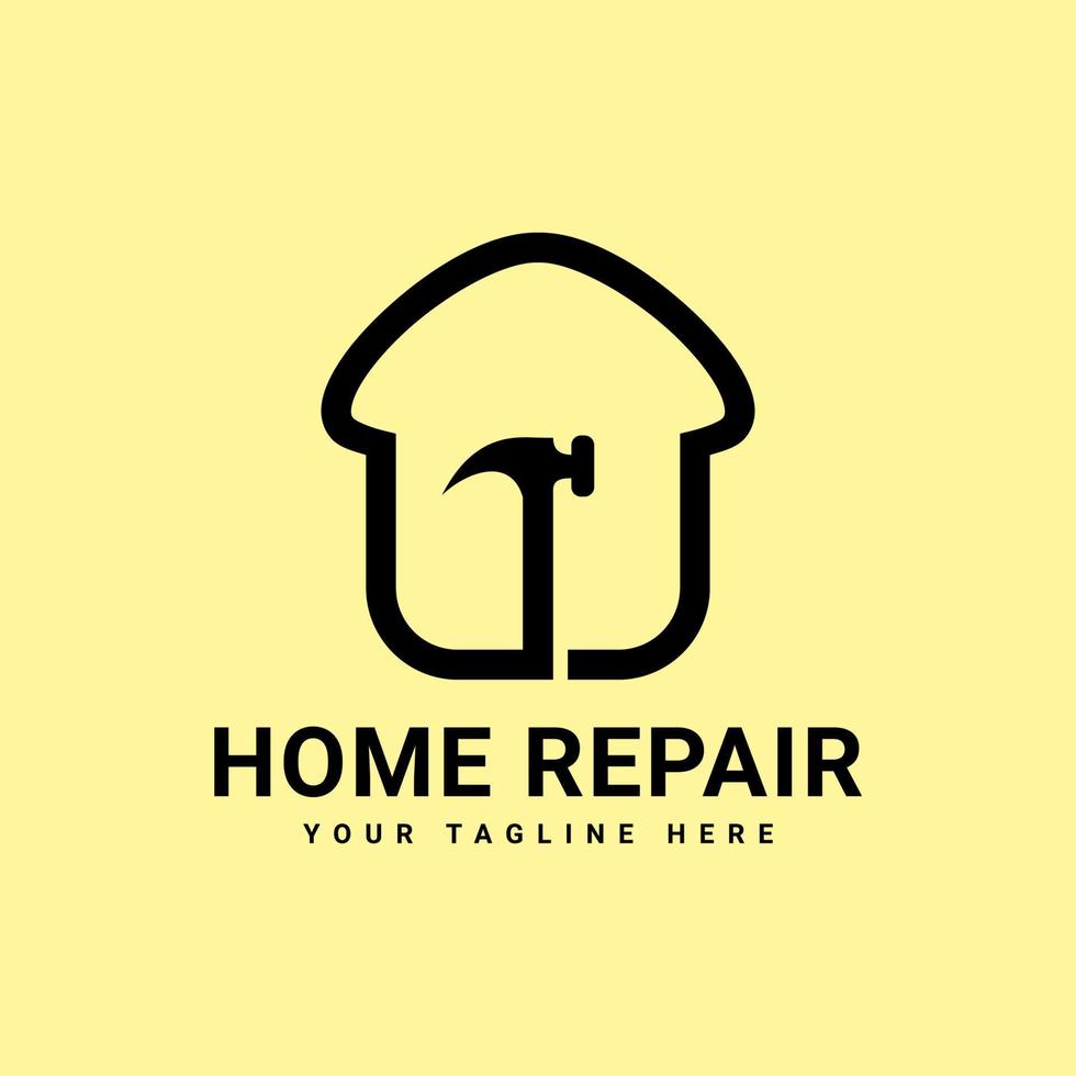 Home Repair Logo Design Template vector