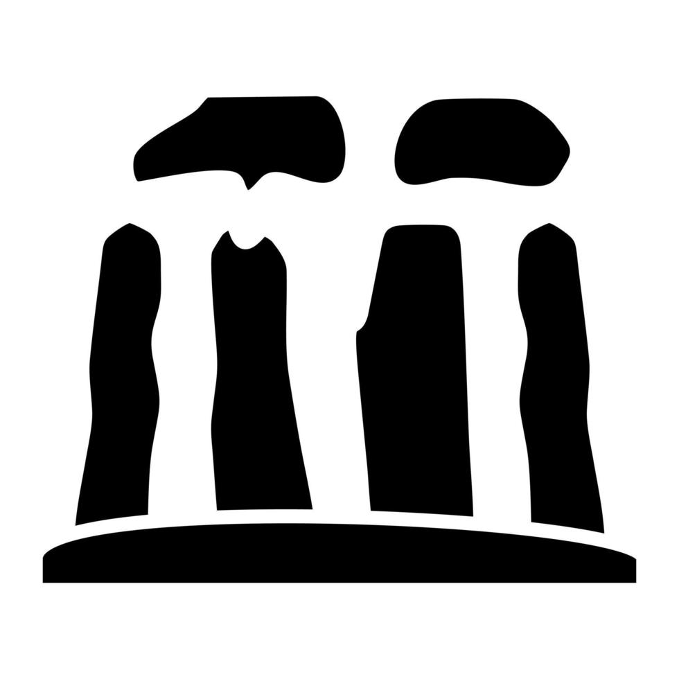 icono de glifo de stonehenge vector