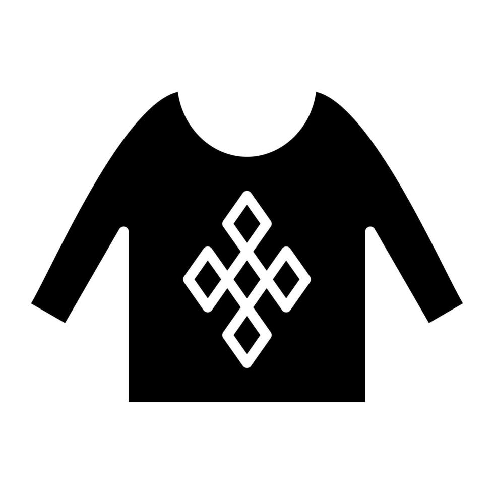 icono de glifo de suéter vector