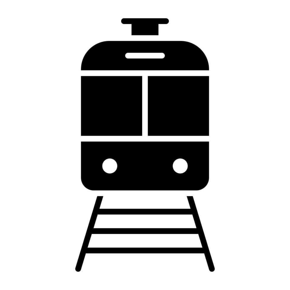 icono de línea de tren vector