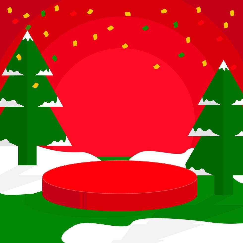 Christmas Background for product advertisements and promotions on social media vector