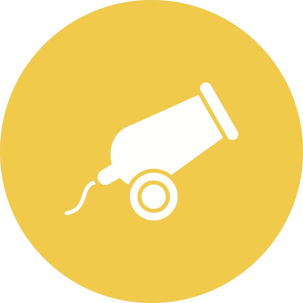Army Artillery Glyph Icon vector