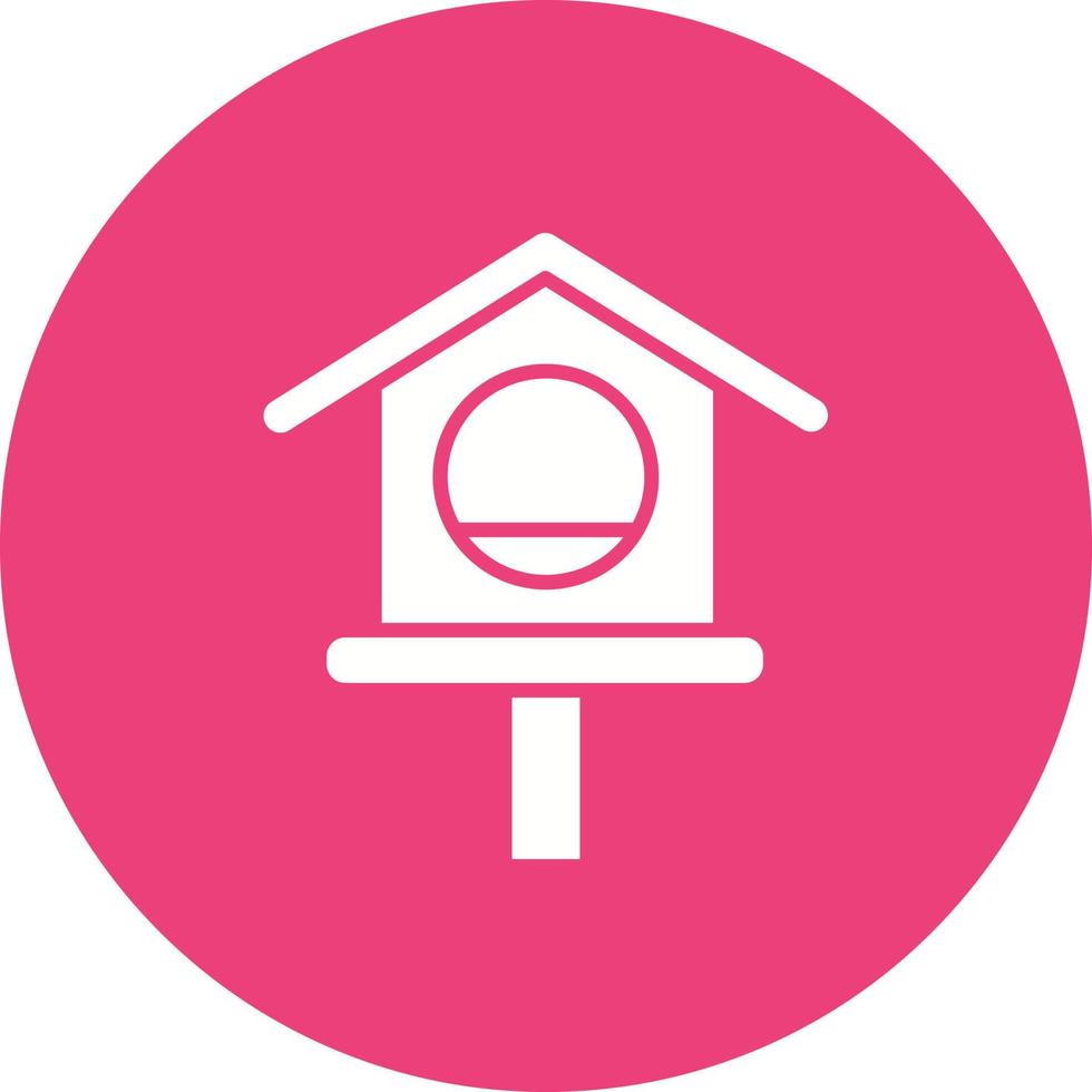 Birds House Glyph Icon vector