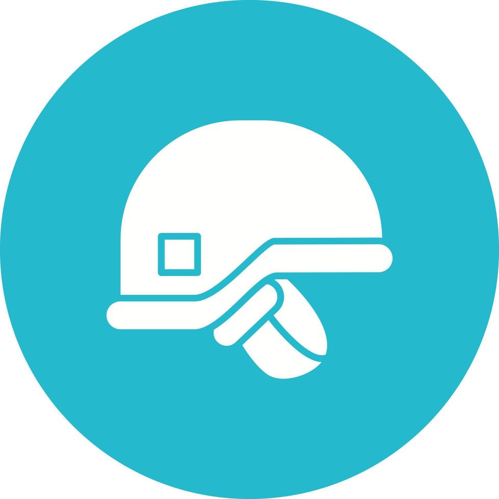 Soldier Helmet Glyph Icon vector