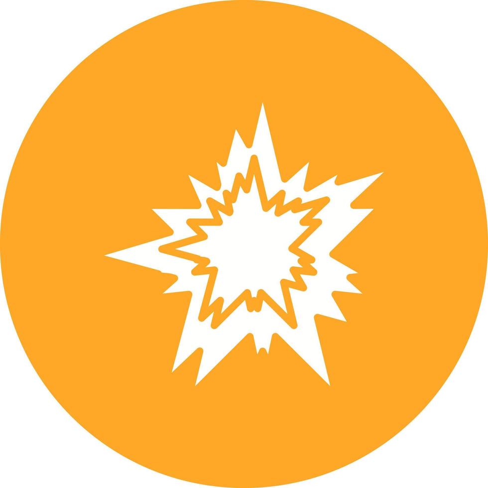 Explosion Glyph Icon vector