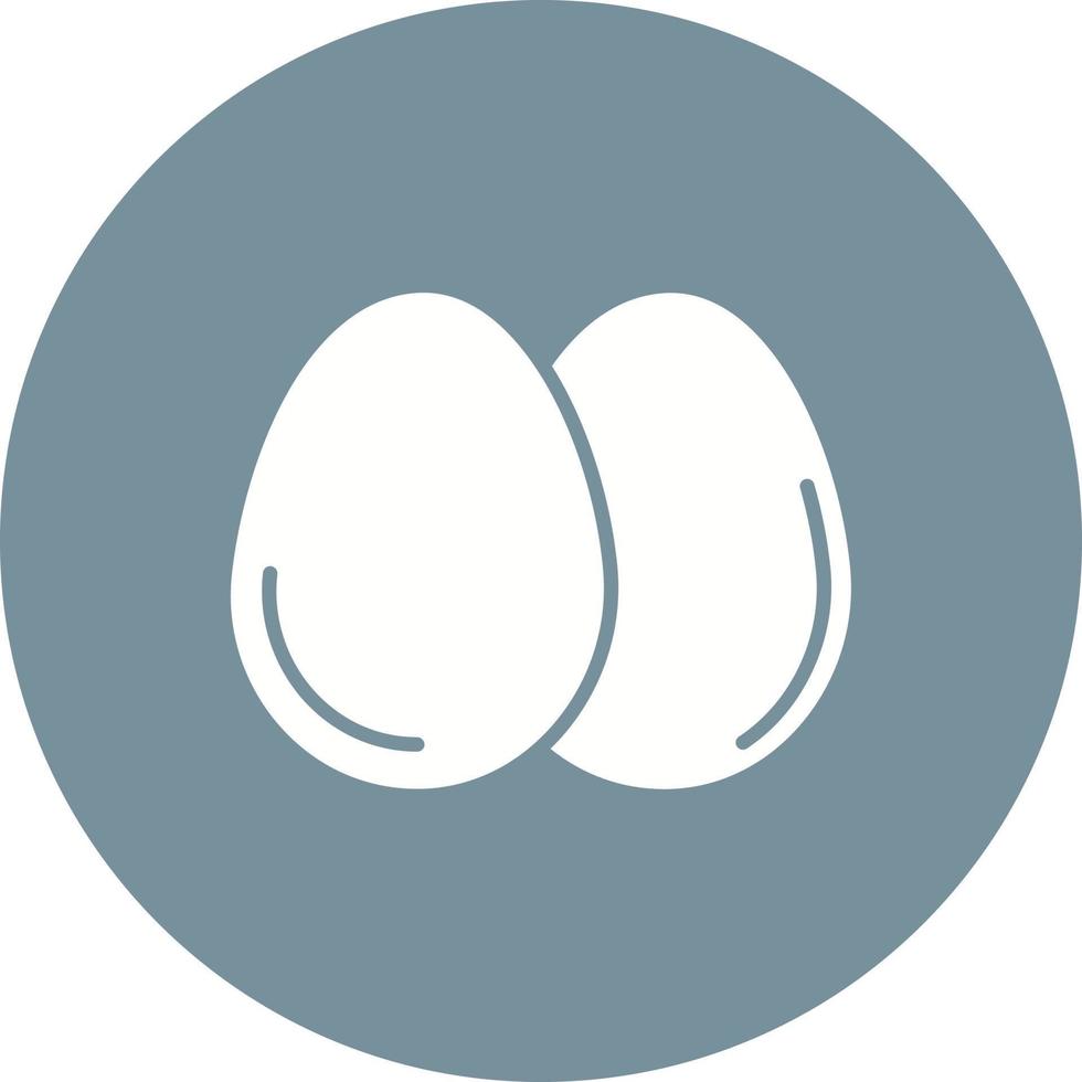 Eggs Glyph Icon vector