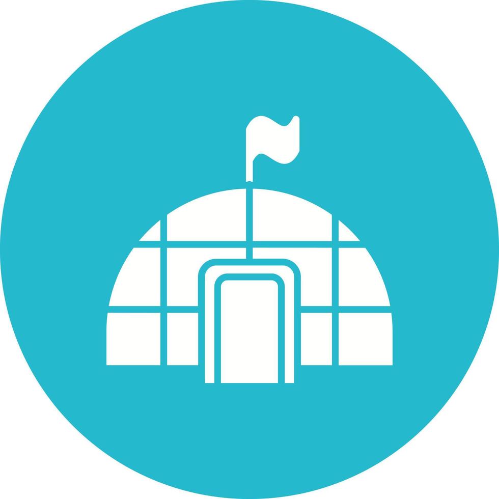 Igloo Glyph Icon vector
