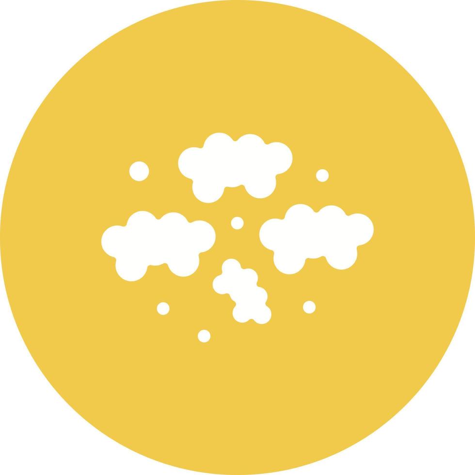 icono de fondo de círculo de glifo de smog vector