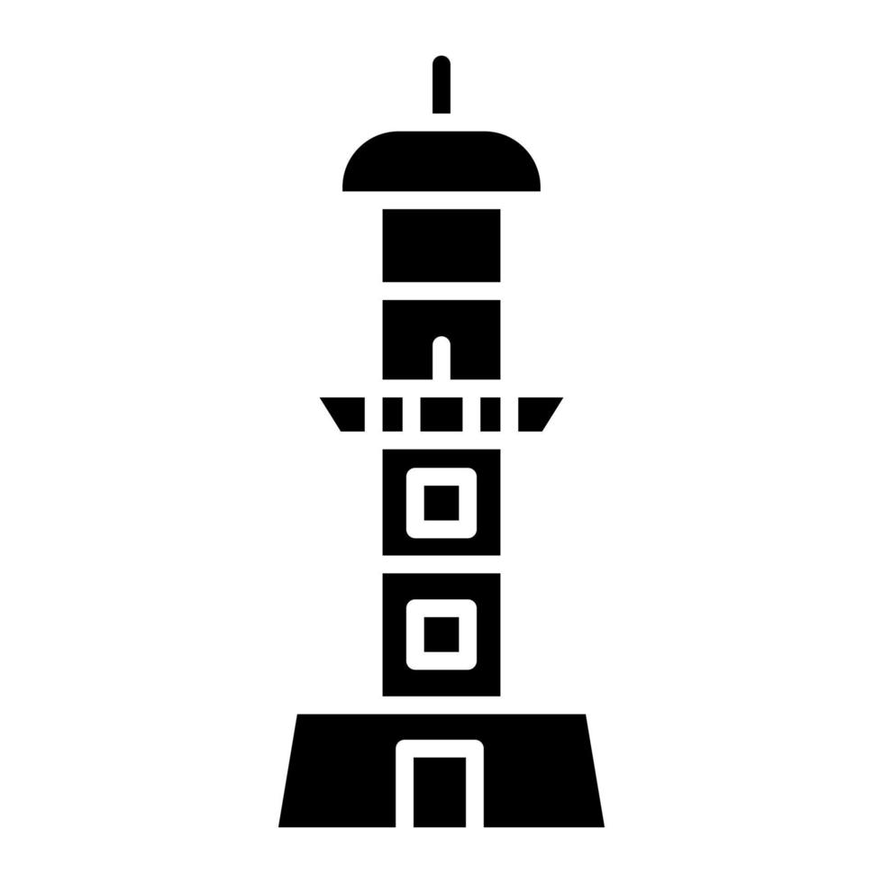 icono de glifo de monumento de nueva zelanda vector