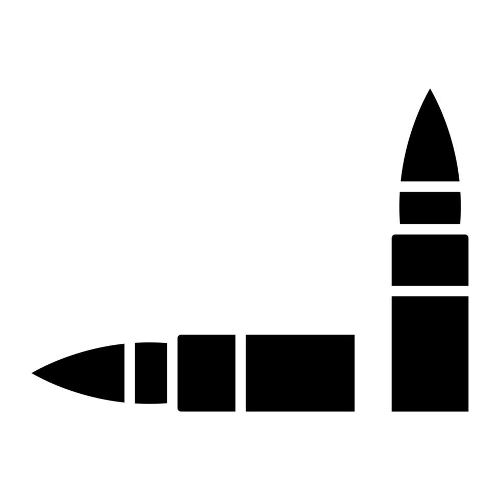 Ammunition Glyph Icon vector