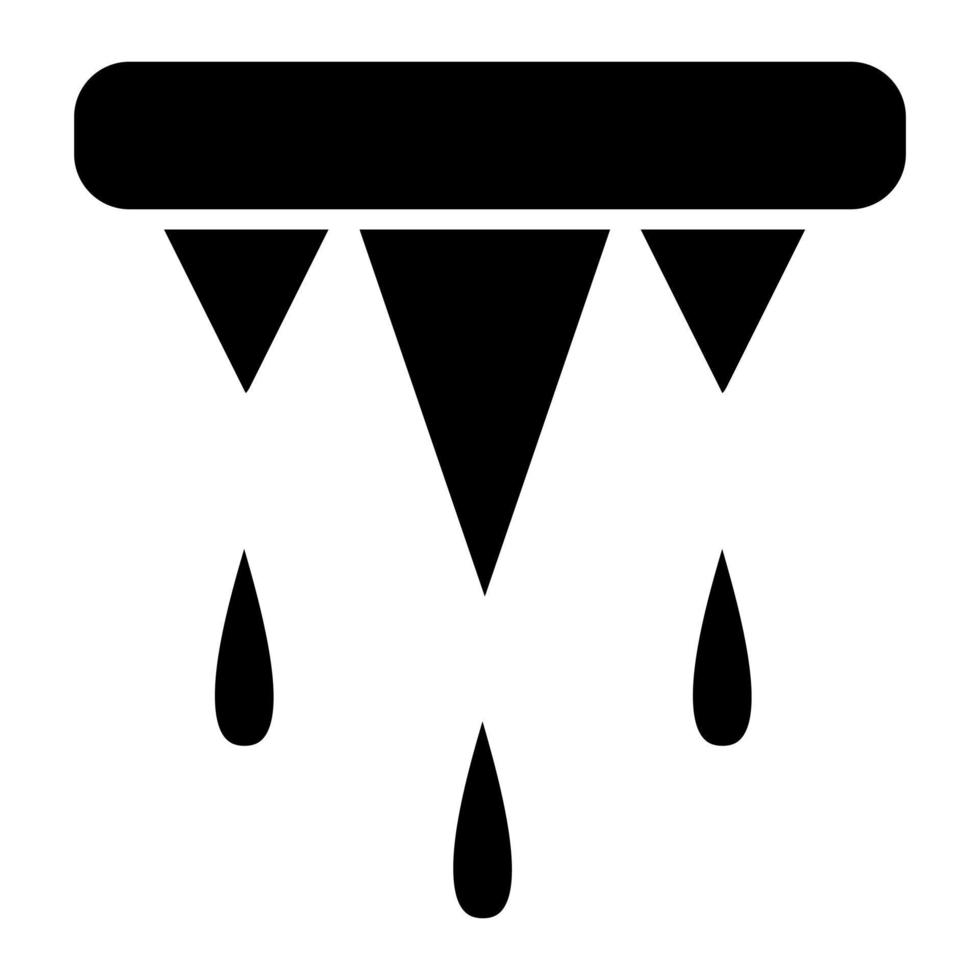 Thaw Glyph Icon vector