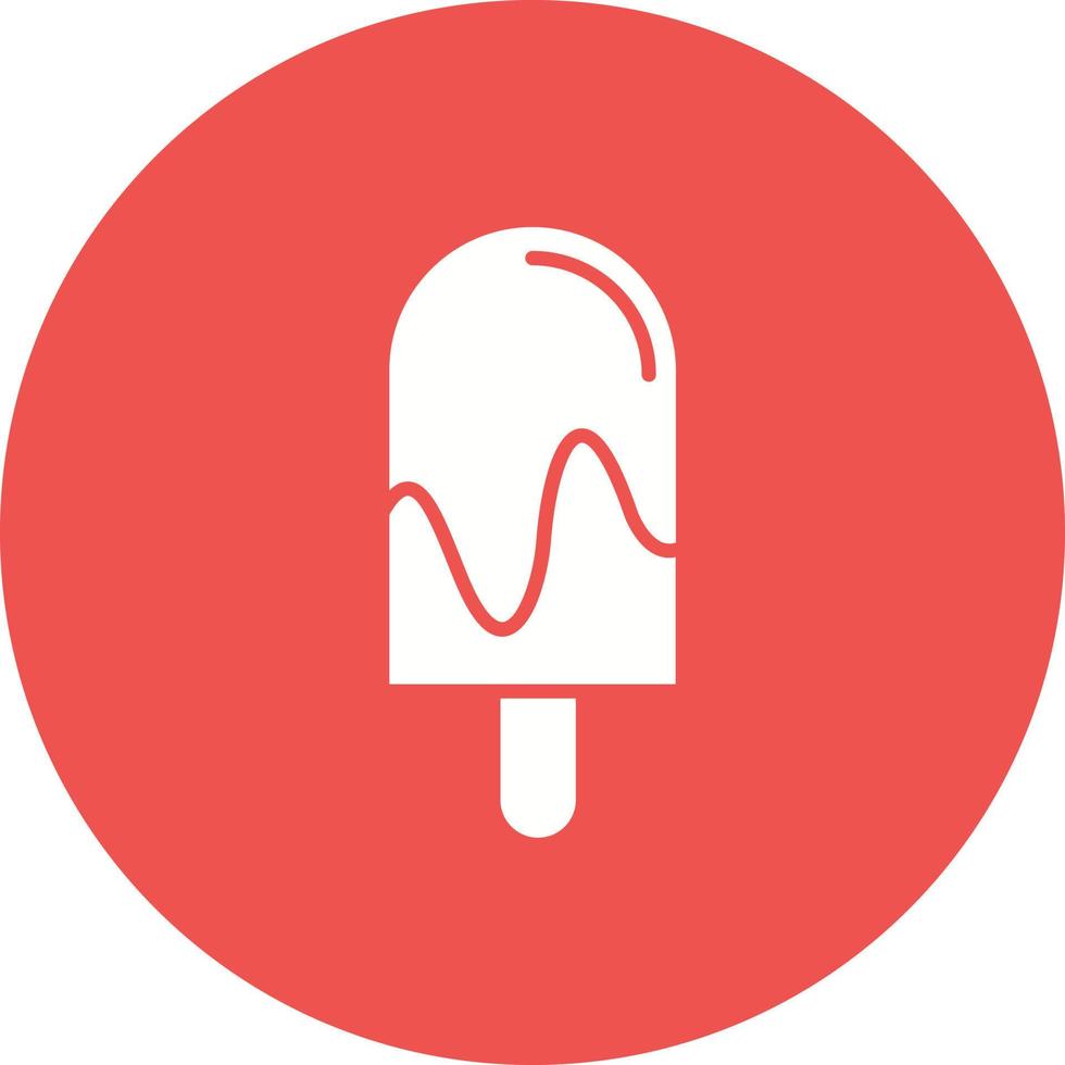 icono de glifo de helado vector