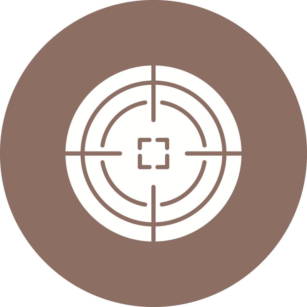 Shoot Target Glyph Icon vector