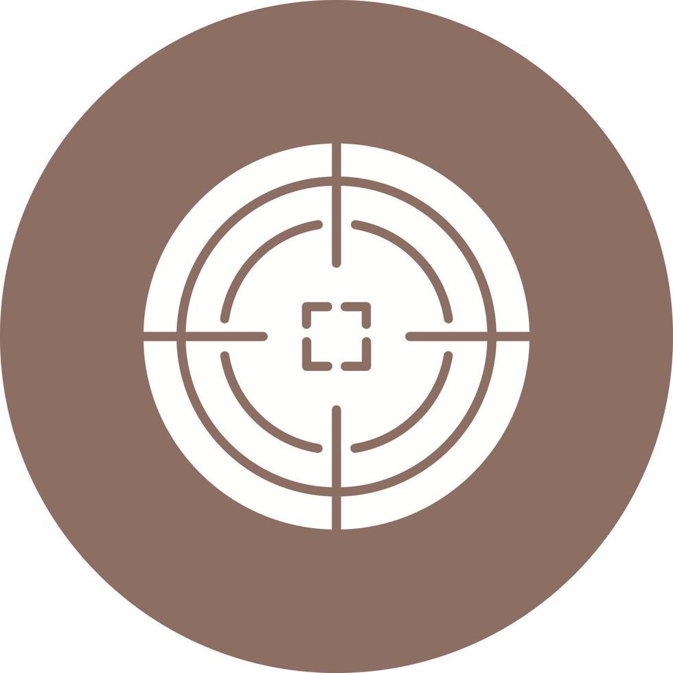 Shoot Target Glyph Icon vector