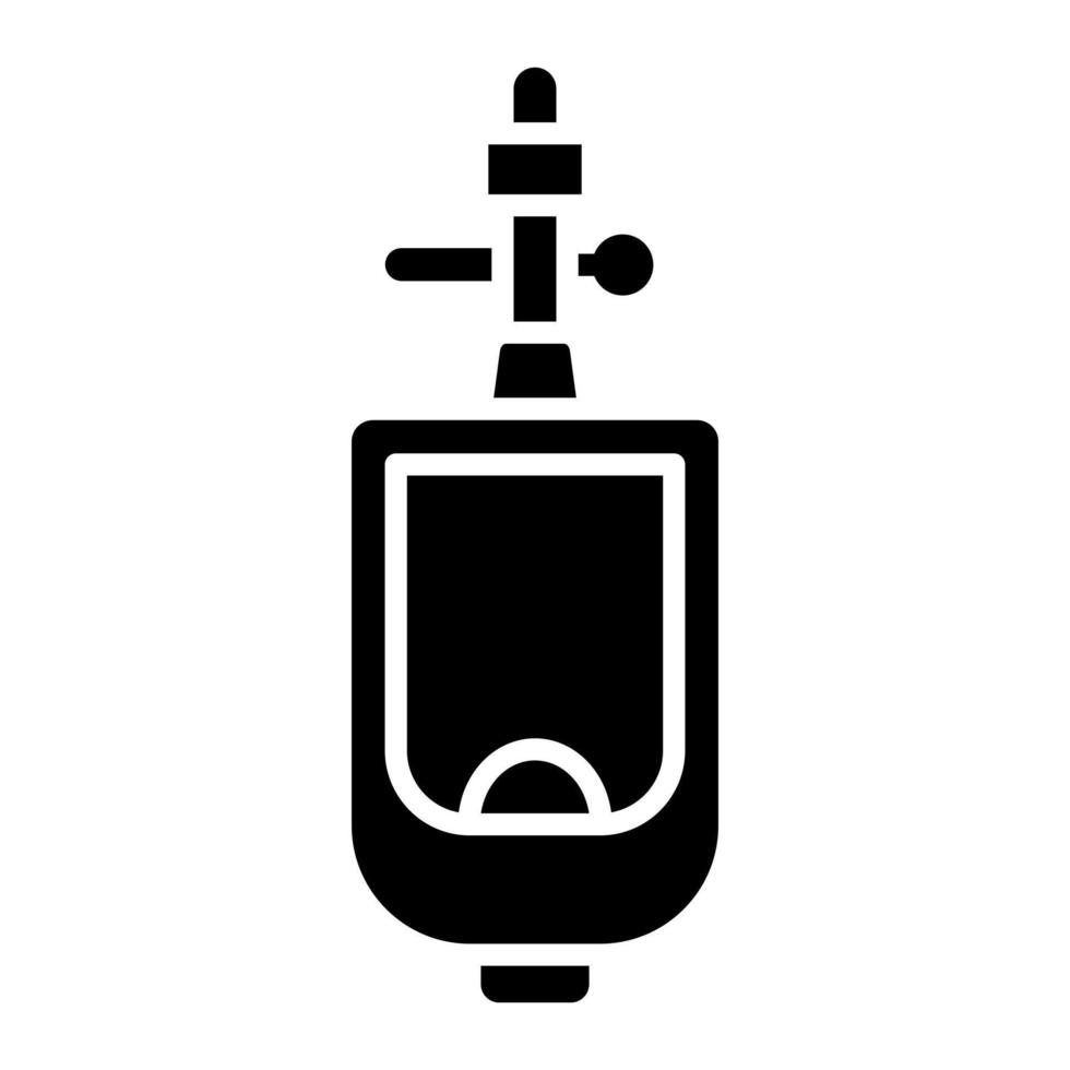 Urinal Toilet Glyph Icon vector