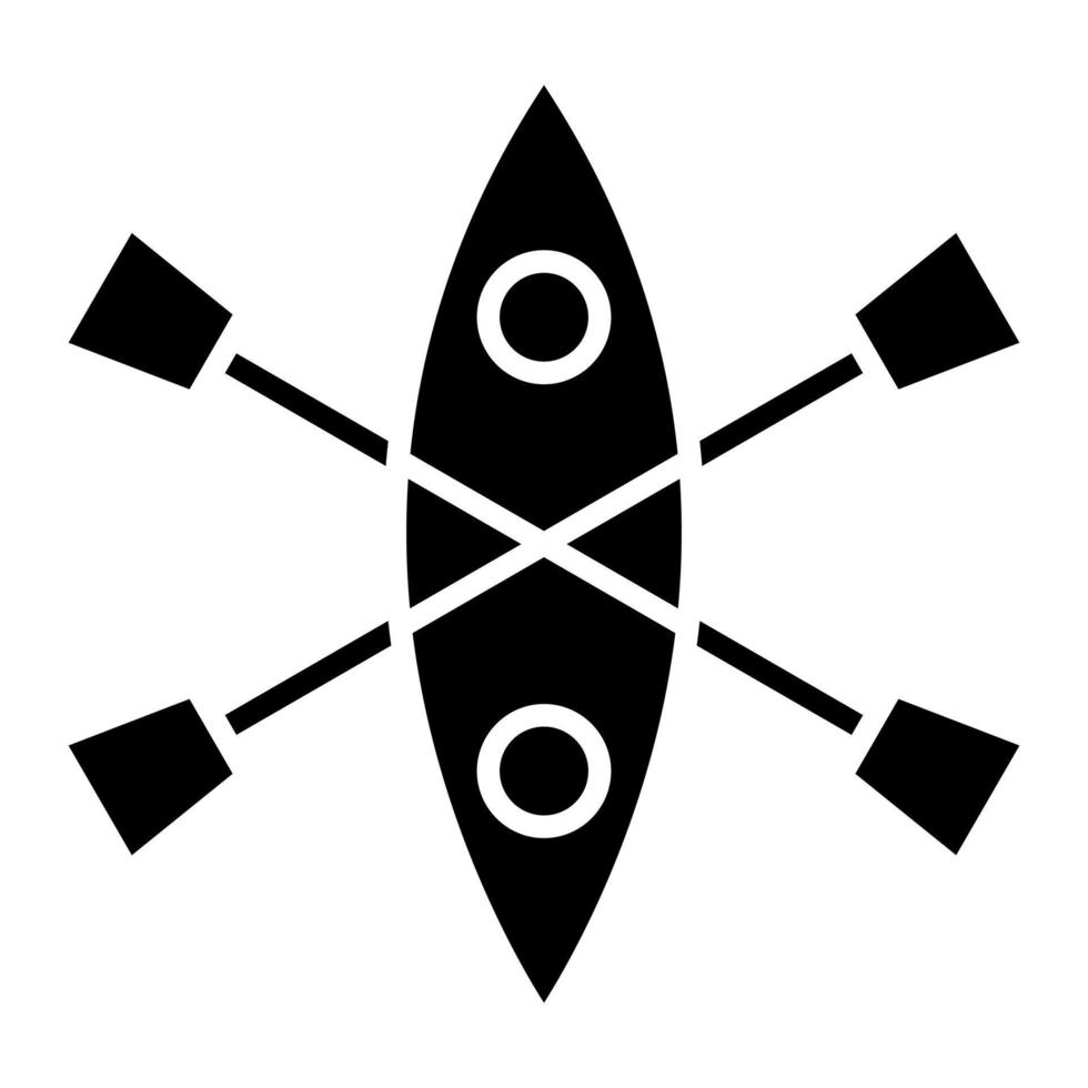 Kayak Line Icon vector