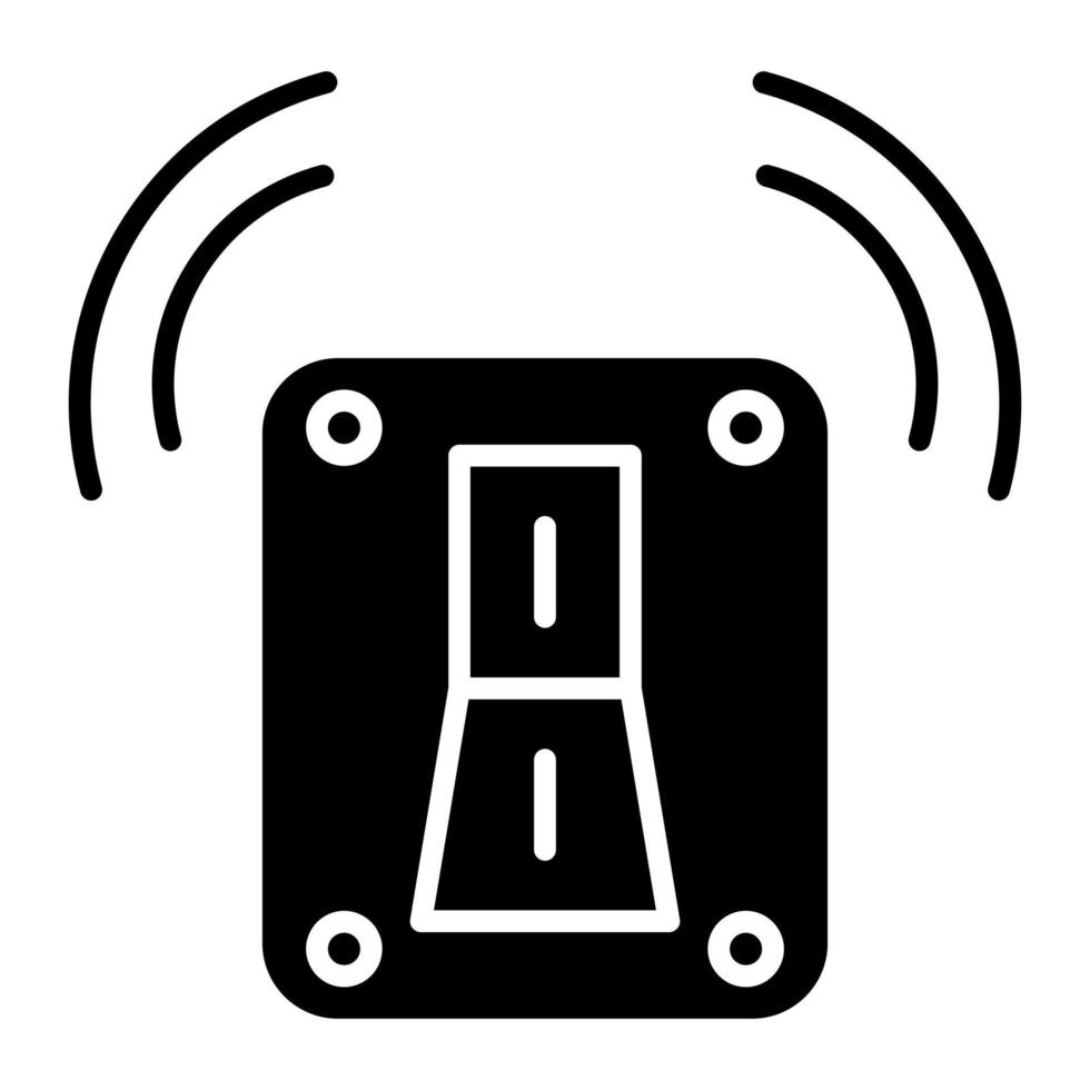 Smart Switch Line Icon vector