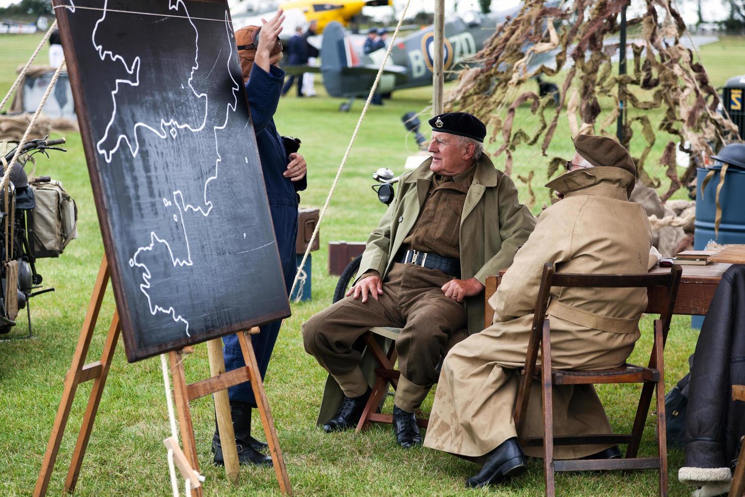 Goodwood, West Sussex, UK, 2012.  WW2 Re-enactment at the Goodwood Revival photo