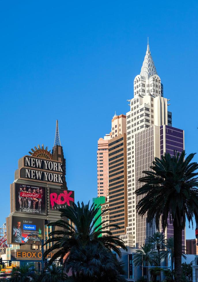 las vegas, nevada, estados unidos, 2011. vista de nueva york, hotel de nueva york en las vegas nevada el 1 de agosto de 2011 foto