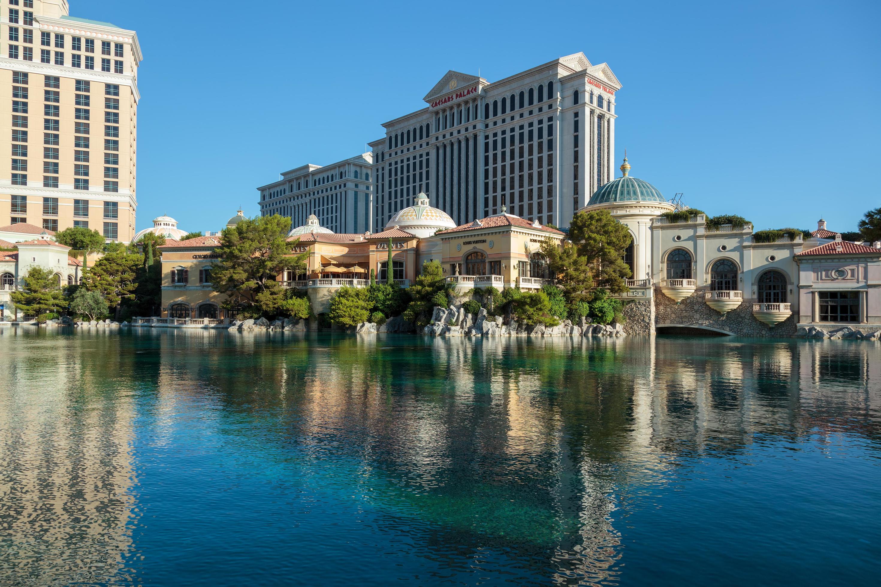 LAS VEGAS, NEVADA, USA, 2011. View of the Bellagio Hotel and