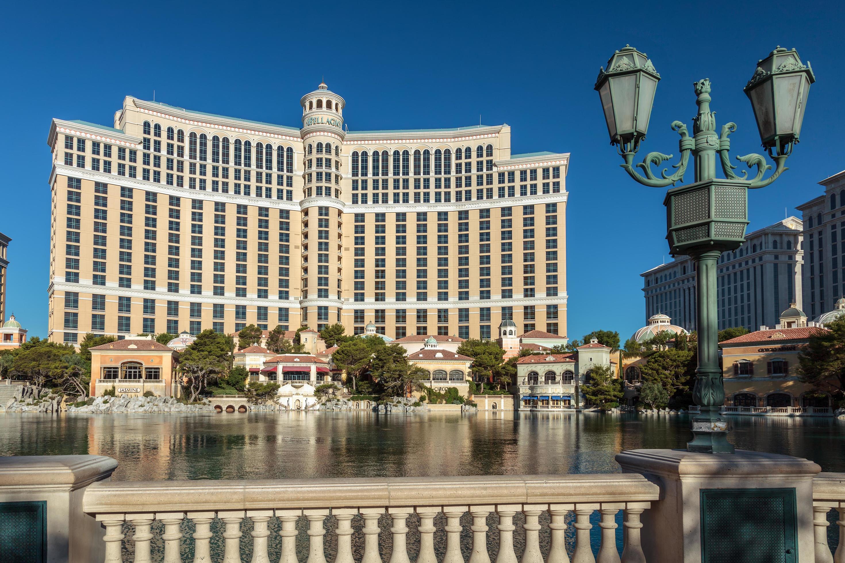 LAS VEGAS, NEVADA, USA, 2011. View of the Bellagio Hotel and