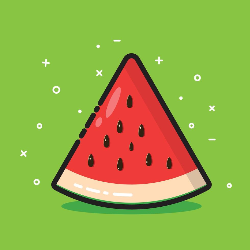 Cute Watermelon Illustration vector