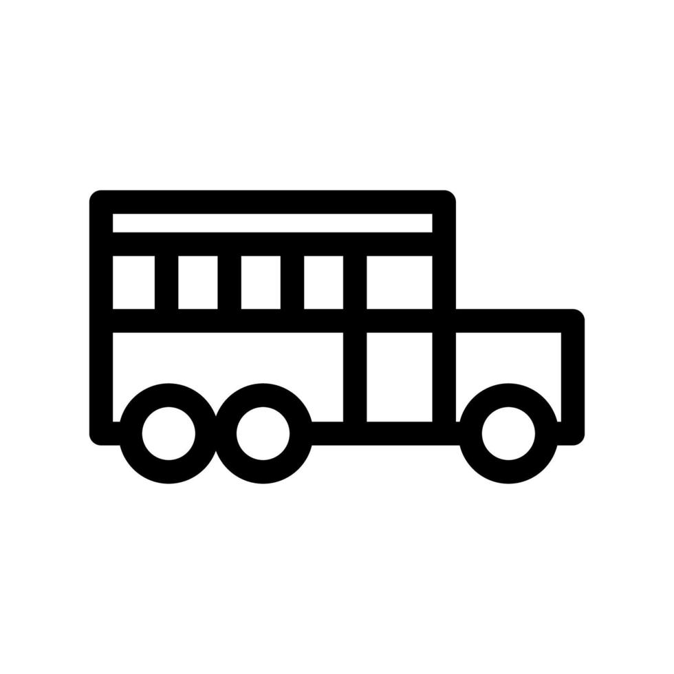 plantilla de icono de autobús vector