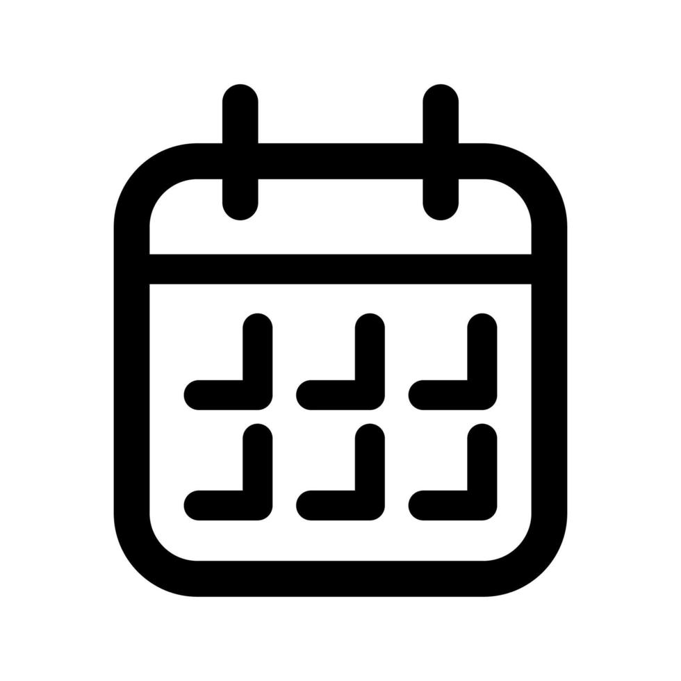 calendar icon template vector