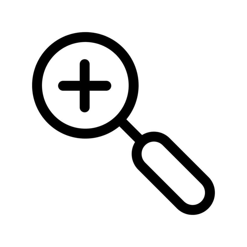 Magnifying icon template vector