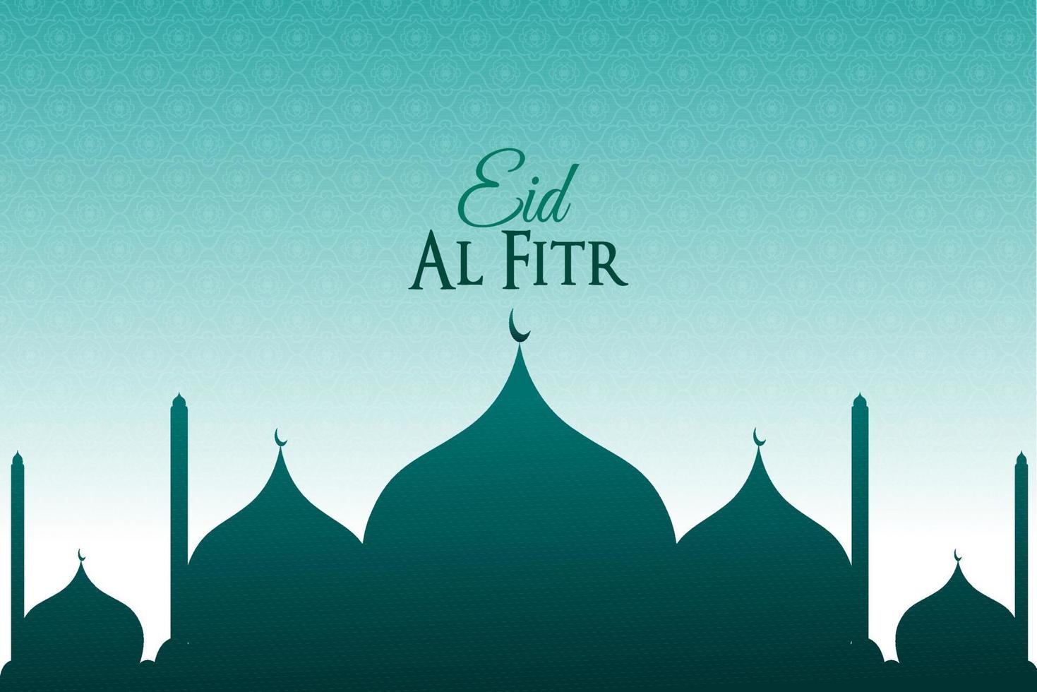 Artistic eid al fitr islamic festival religious background design vector