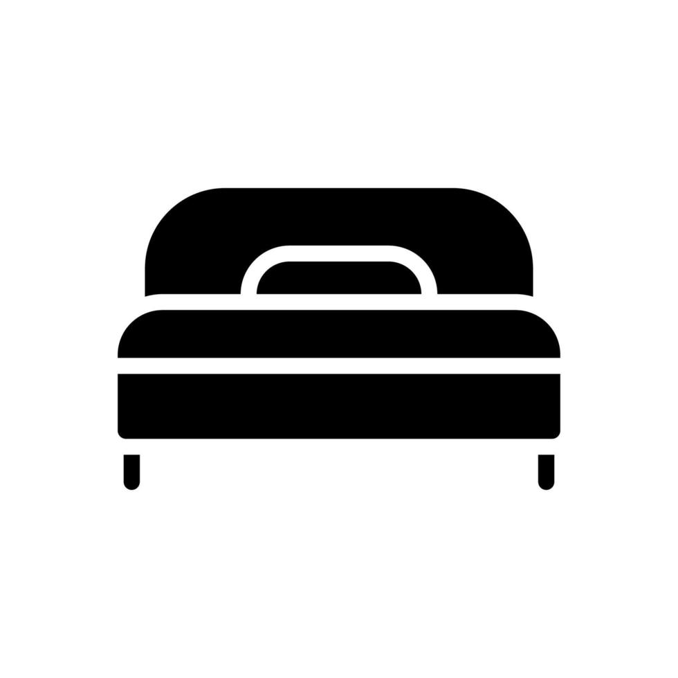 plantilla de icono de cama vector