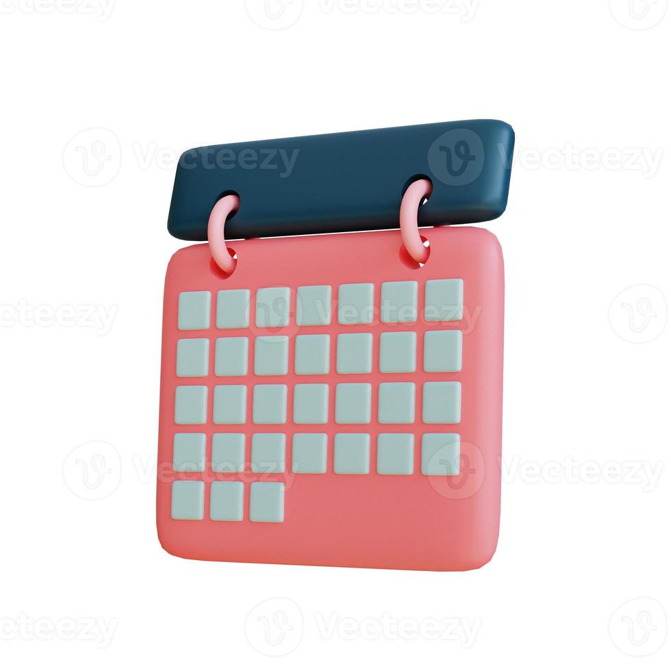 3d calender illustration object rendered photo