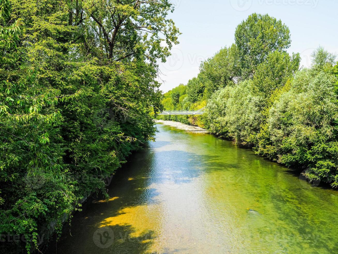 HDR River Dora in Parco Dora park in Turin photo