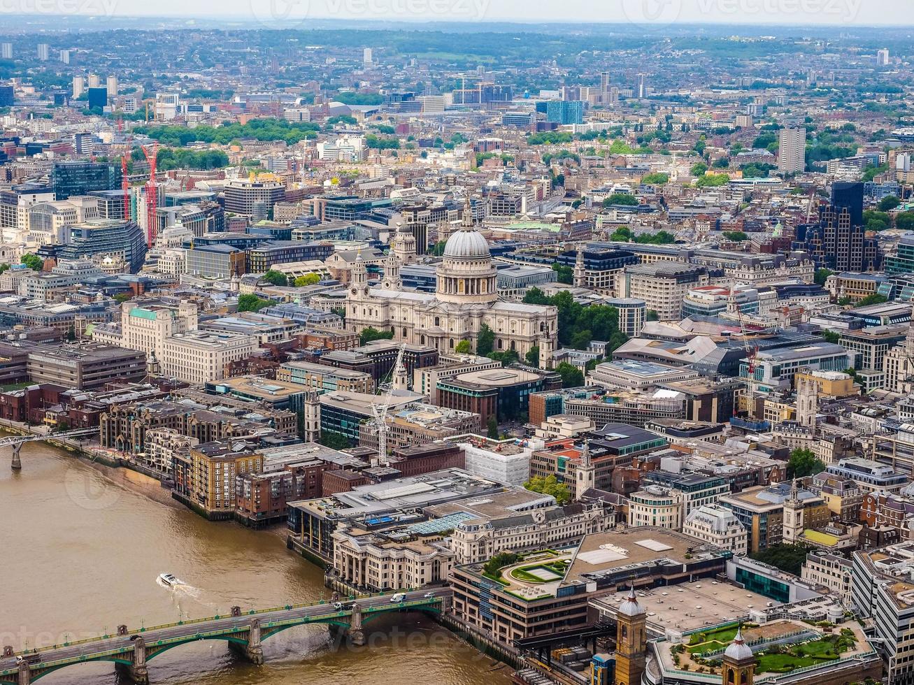 hdr vista aérea de londres foto