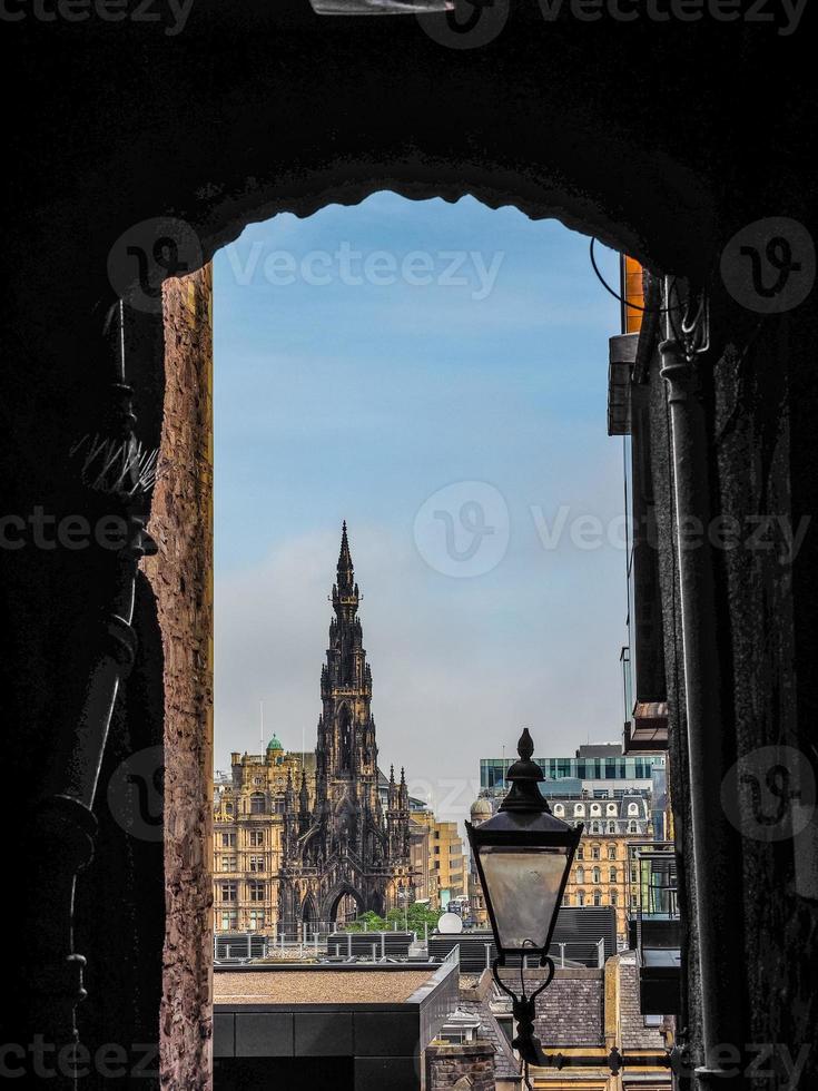 HDR View of the city of Edinburgh photo