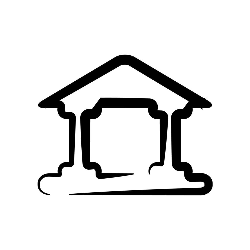 Bank icon template vector